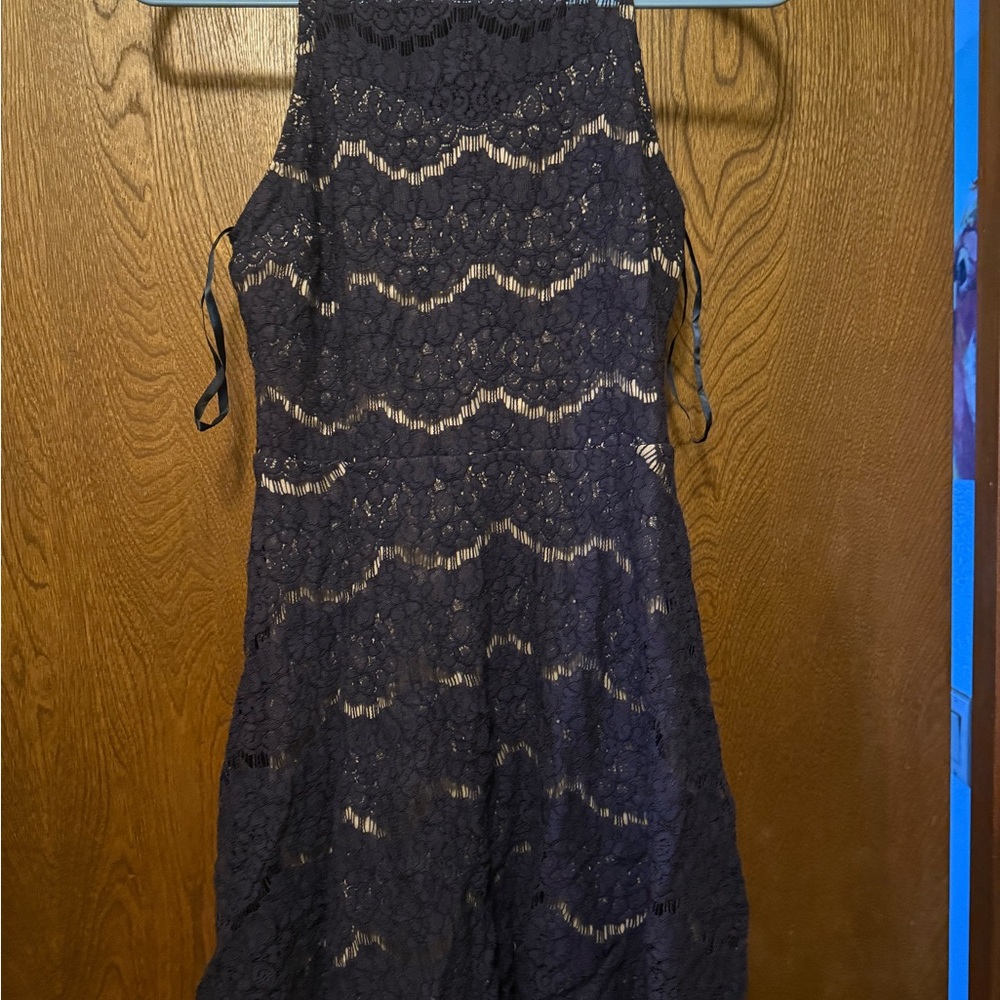 Elegant Black Lace Dress